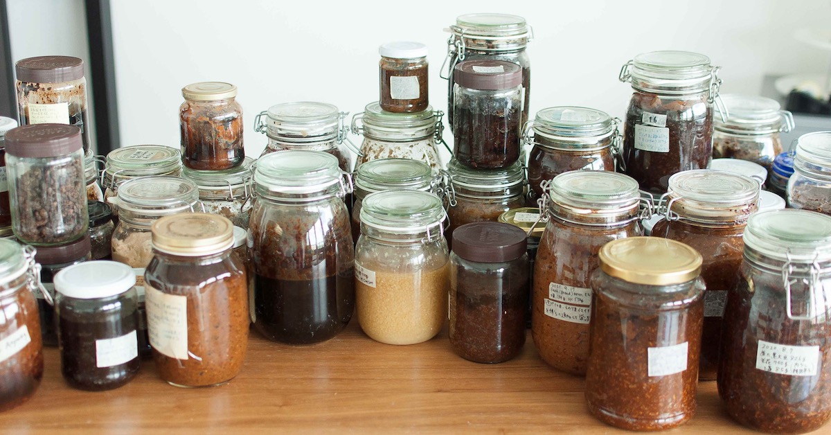 fermented foods in jars